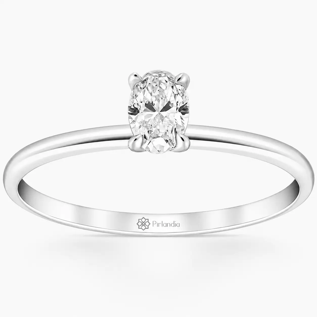 0,30 Karat Oval Pırlanta Tektaş Yüzük