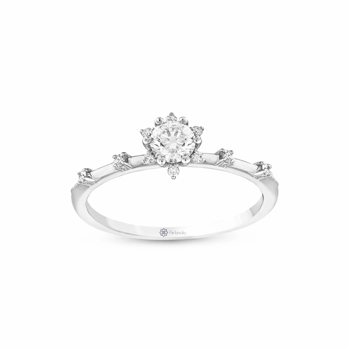 0,36 Karat Pırlanta Lotus Çiçeği Yüzük