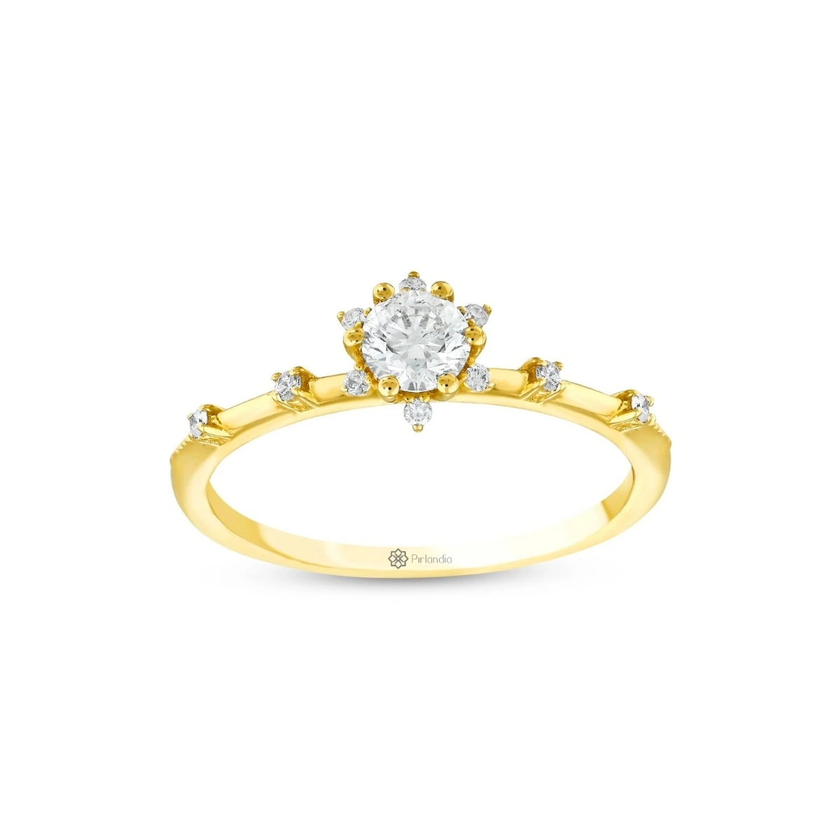 0,36 Karat Pırlanta Lotus Çiçeği Yüzük